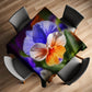 Colourful Pansy Square Tablecloth by Annette Heymans