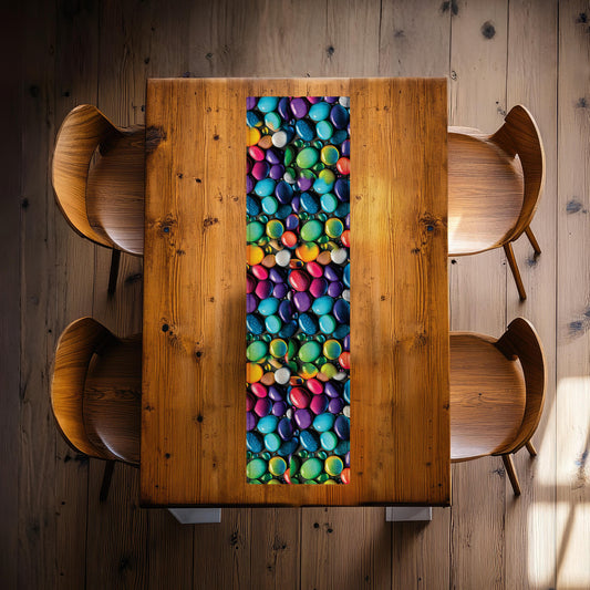 Colourful Pebbles 160cm Table Runner