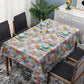 Colourful Rectangles Rectangle Tablecloth