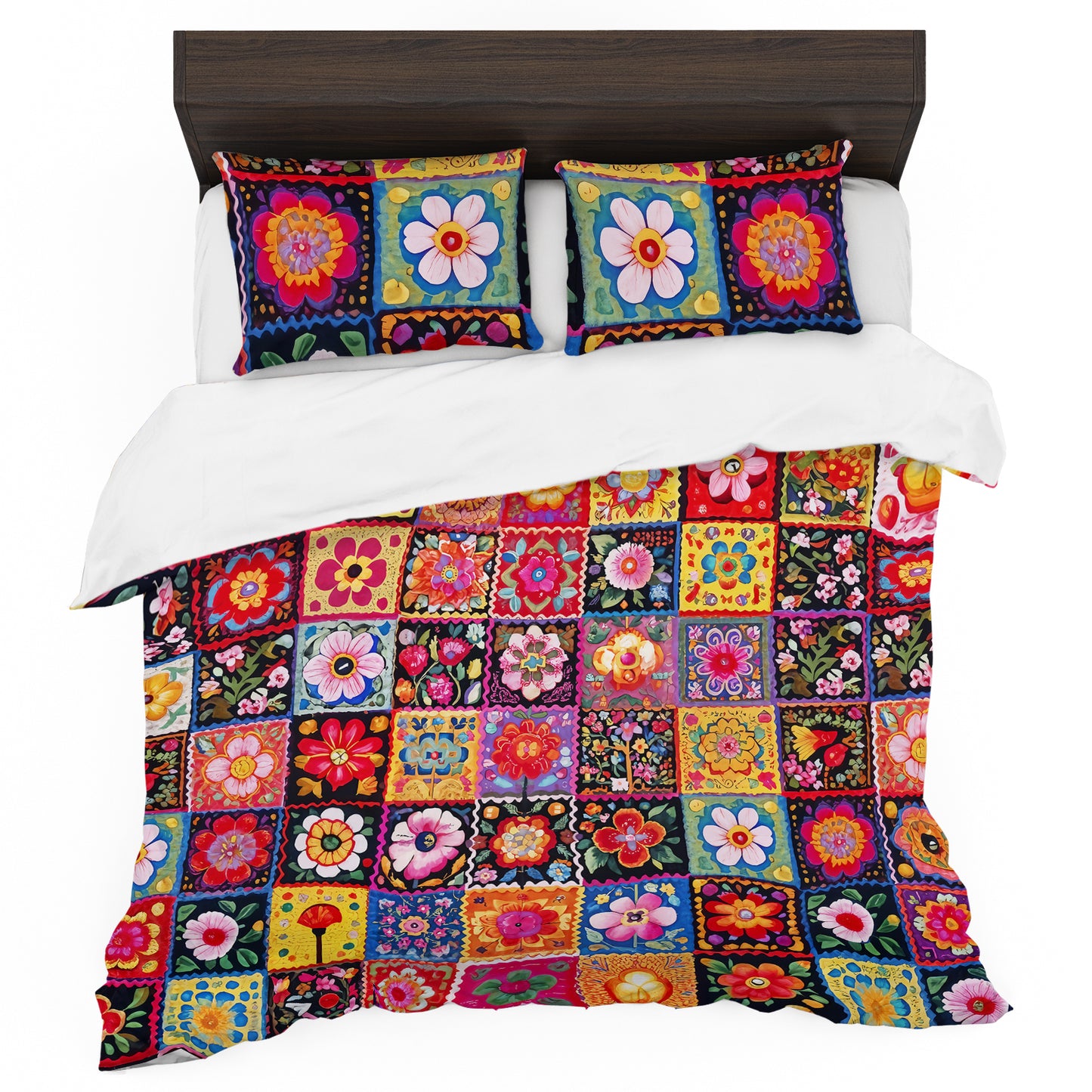 Colourful Squares Duvet Cover Set