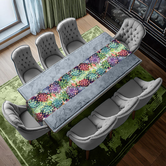 Colourful Succulents Table Runner by Mark van Vuuren