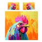 Colourful Rooster Duvet Cover Set by Wikus Schalkwyk