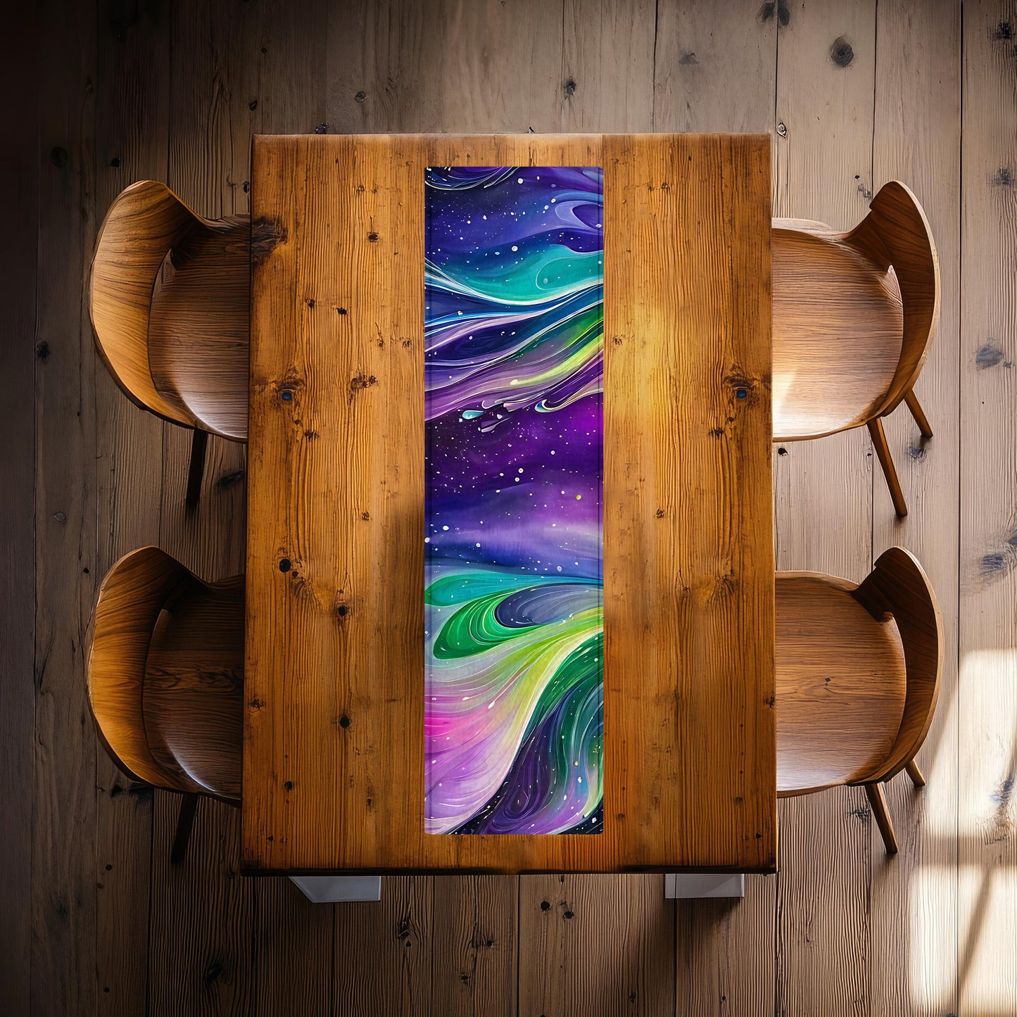 Colour in Space 160cm Table Runner