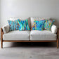 Colours Of Blue Abstract Tiles Luxury Scatter Covers Set of 4