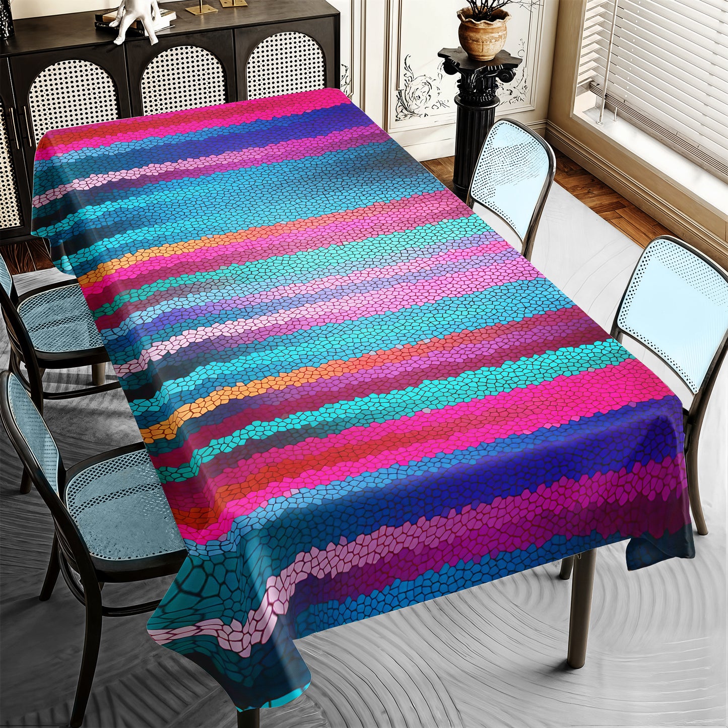 Colours Of Mosaic Rectangle Tablecloth