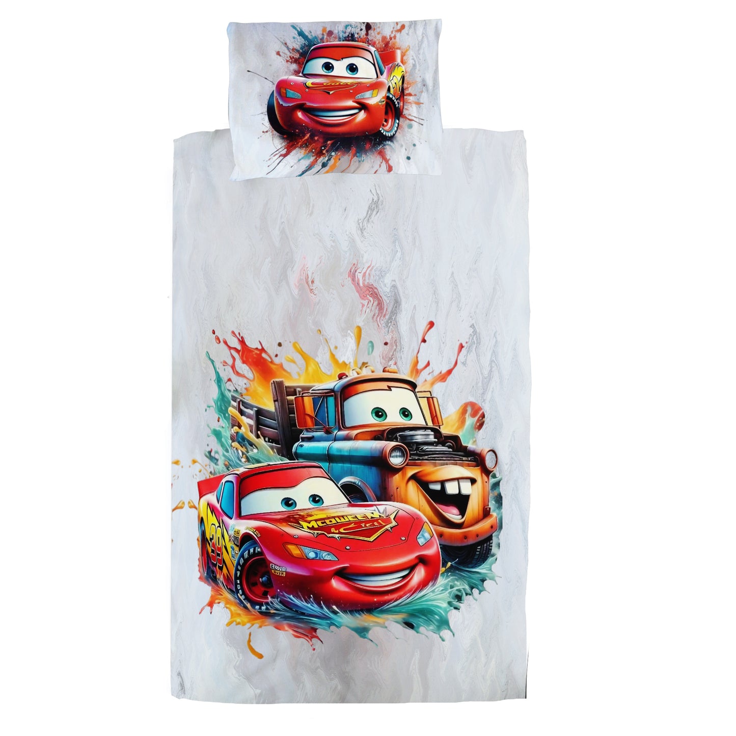 Competing Toy Cars Cot Set
