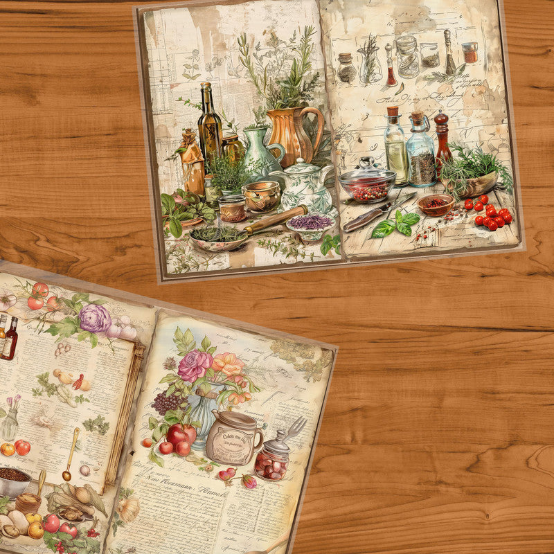 Cookbook Oils Decoupage 800mm x 600mm