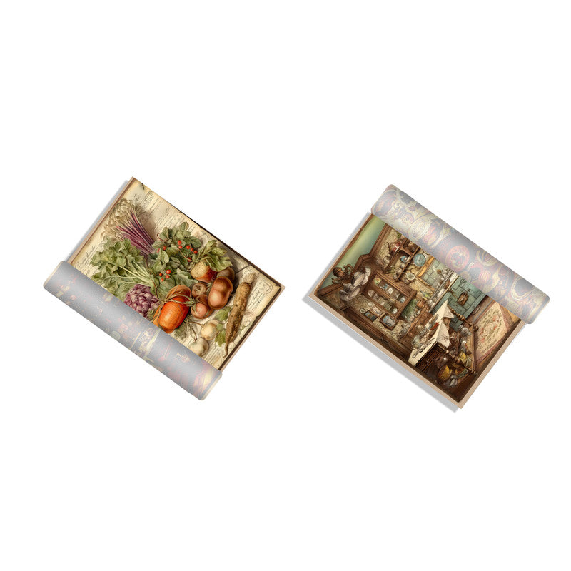 Cookbook Pumpkin Decoupage 800mm x 600mm