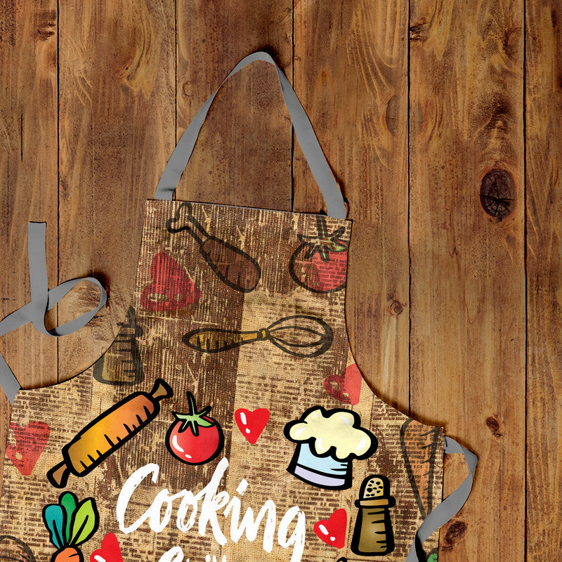 Cooking With Love Medium Length Apron