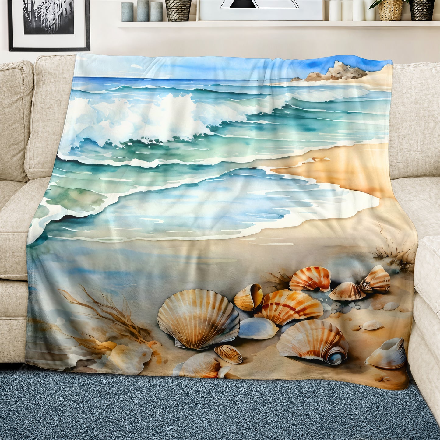 Cool Waves Light Weight Fleece Blanket