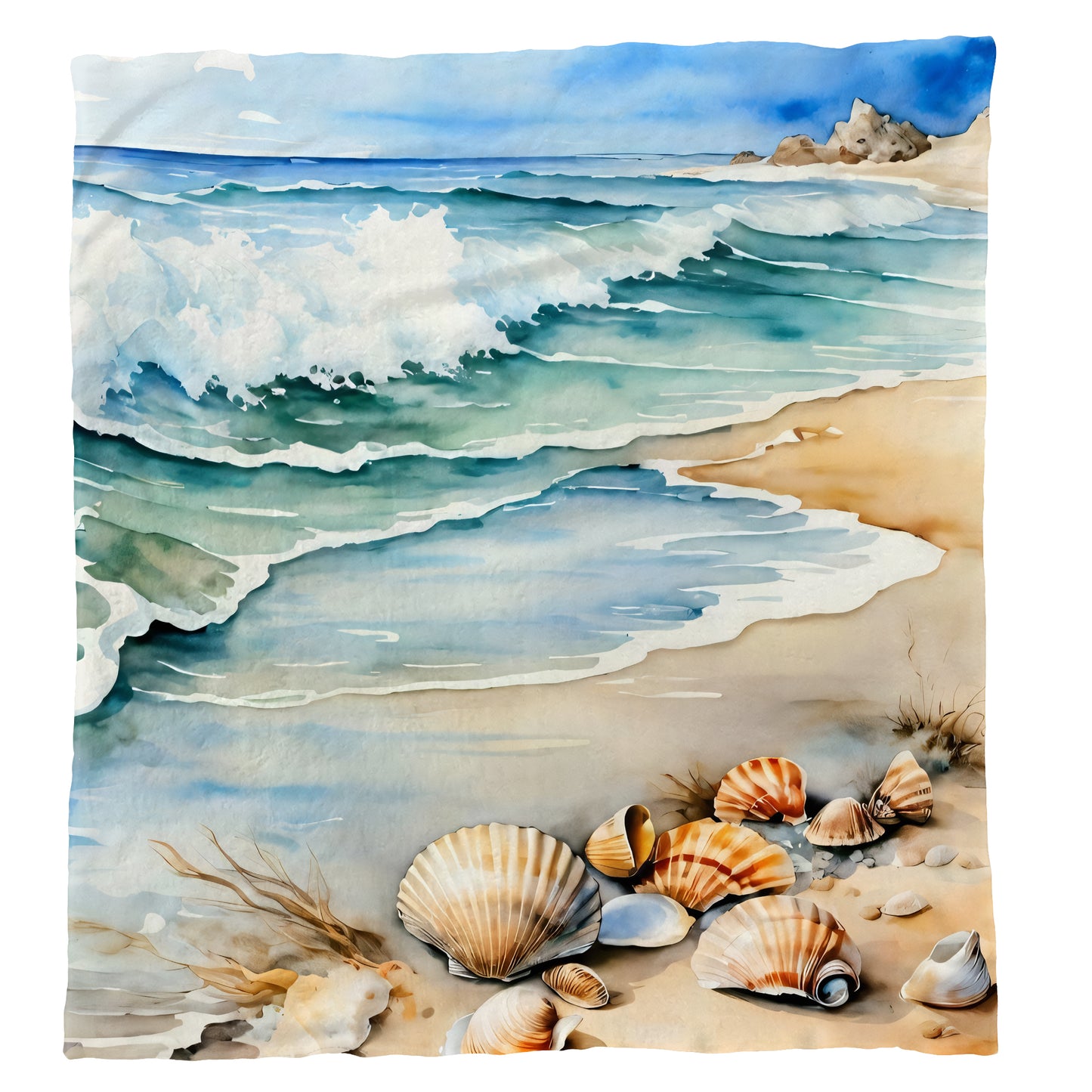 Cool Waves Light Weight Fleece Blanket