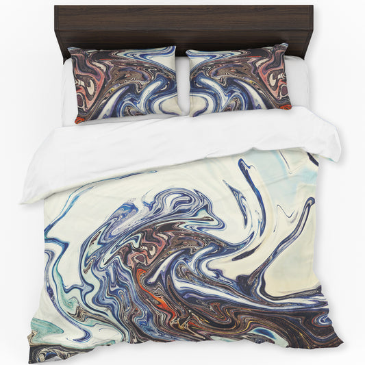 Copper Spiral Duvet Cover Set