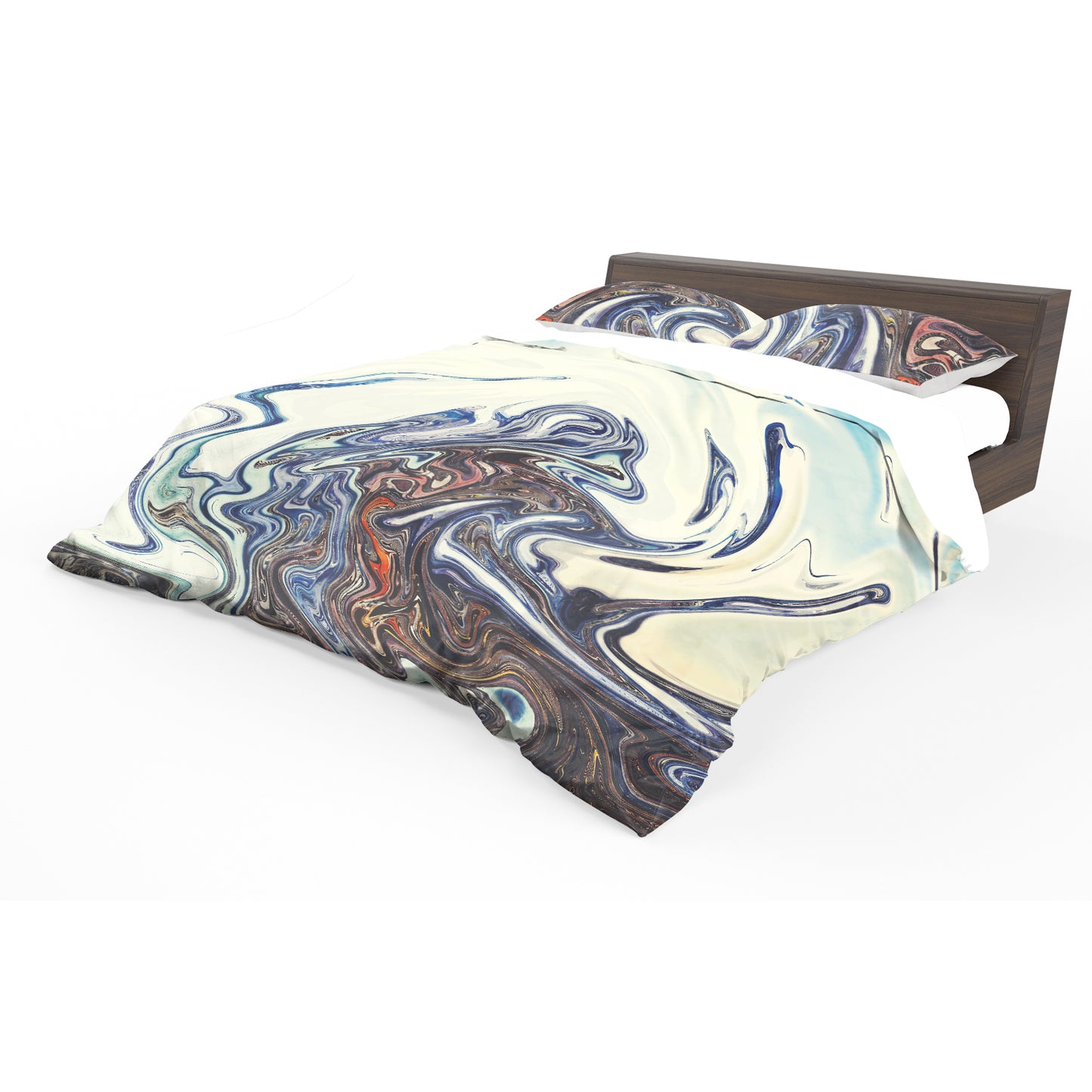 Copper Spiral Duvet Cover Set