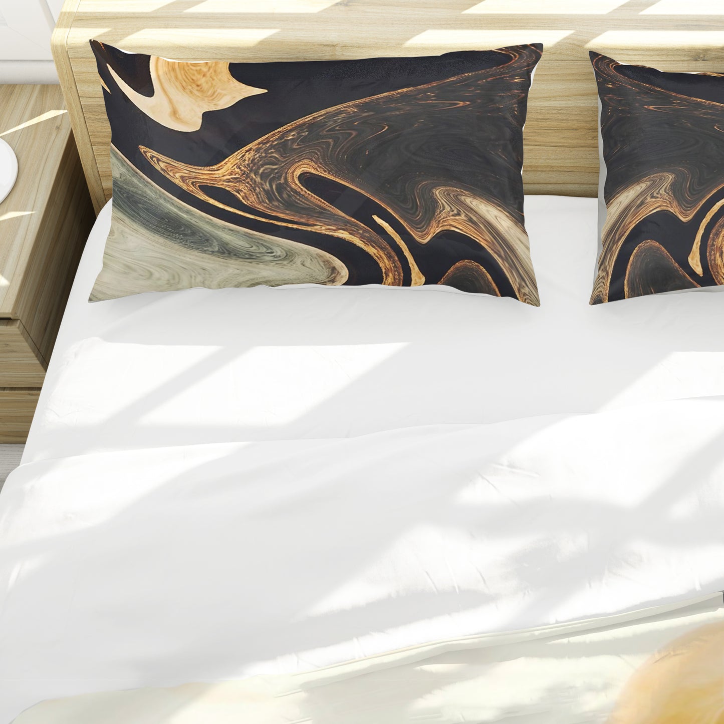 Copper Swirl Duvet Cover Set