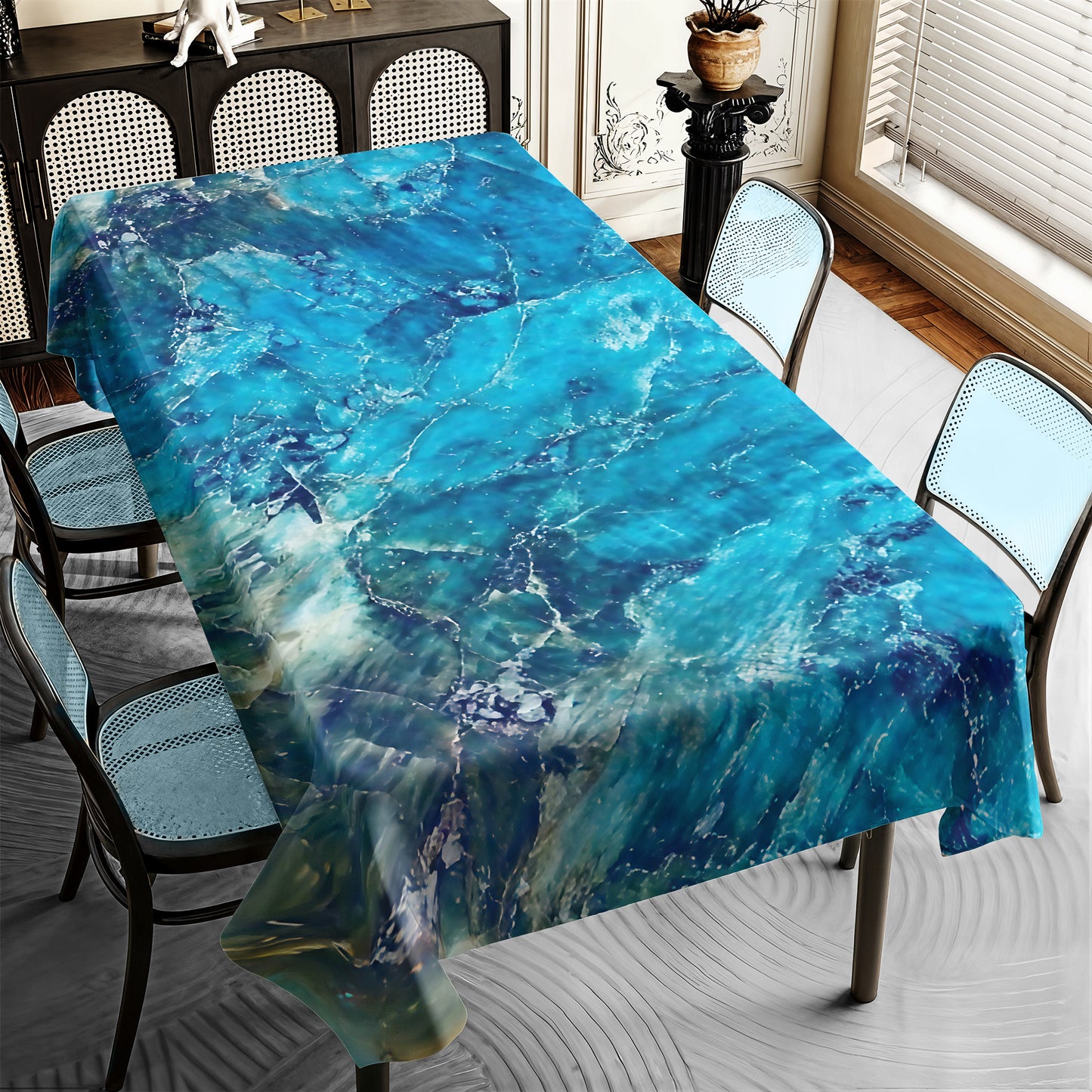 Cordelia Marble Rectangle Tablecloth