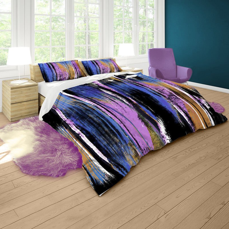 Corroded Purple Whispers Duvet Cover Set
