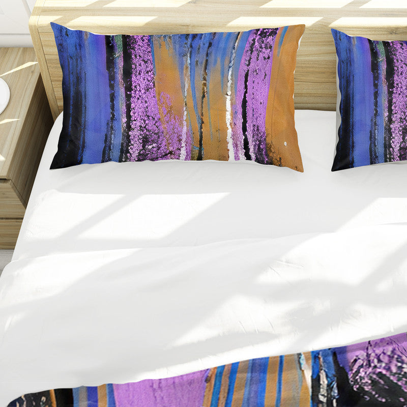 Corroded Purple Whispers Duvet Cover Set