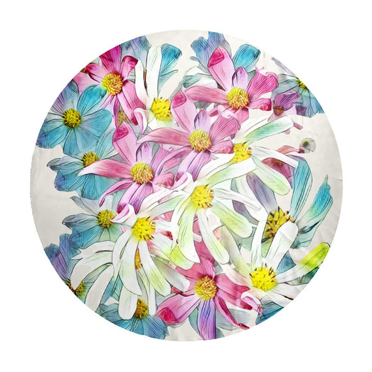 Cosmos Watercolour Round Tablecloth by Fifo