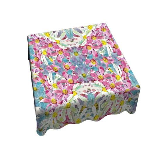 Cosmos Watercolour Square Tablecloth by Fifo