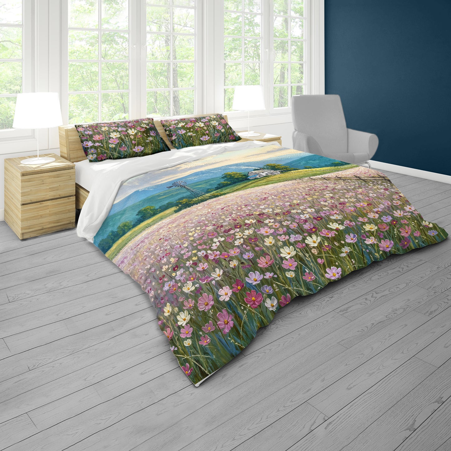 Cosmos Farm Harmony Duvet Cover Set