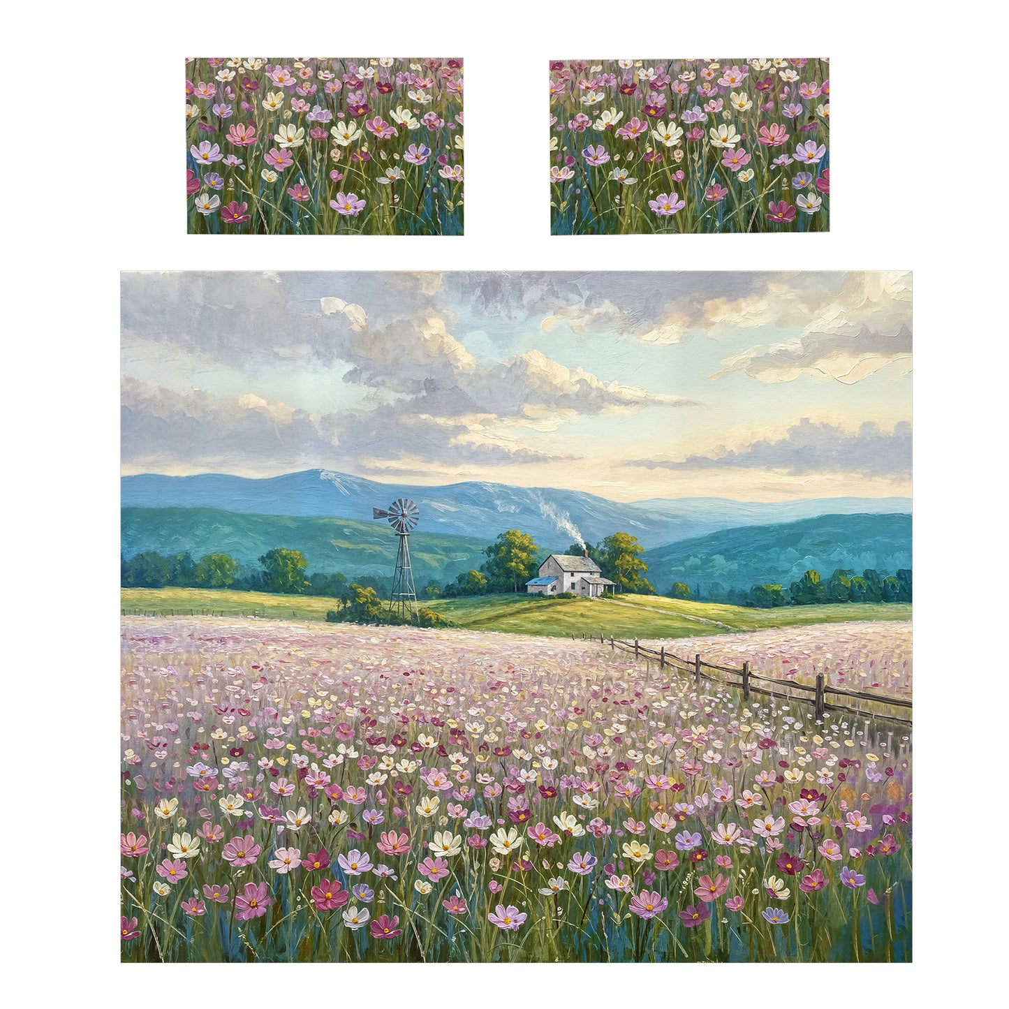 Cosmos Farm Harmony Duvet Cover Set