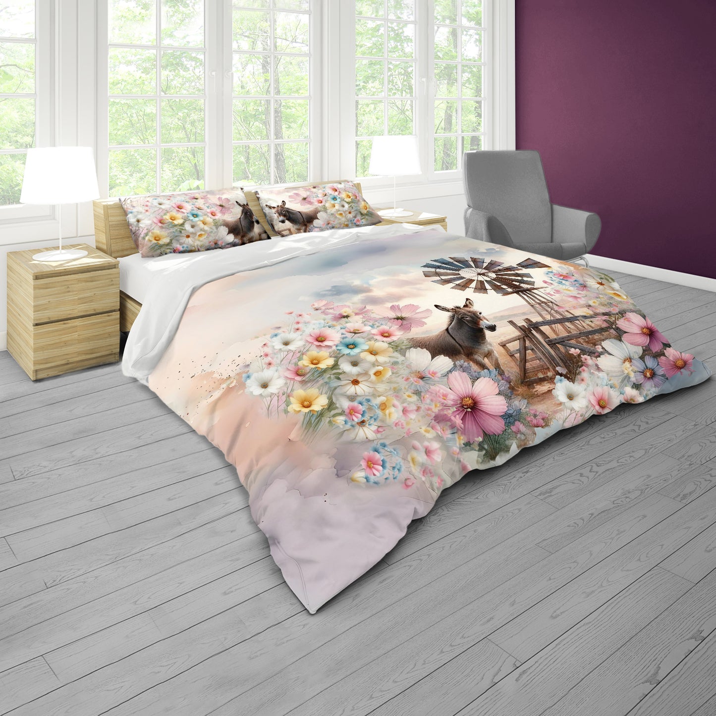 Cosmos Season Duvet Cover Set