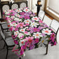 Cosmos on Black Rectangle Tablecloth By Mark Van Vuuren