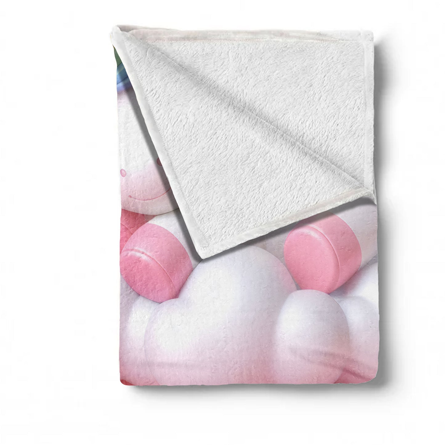 Cotton Candy Unicorn Minky Blanket
