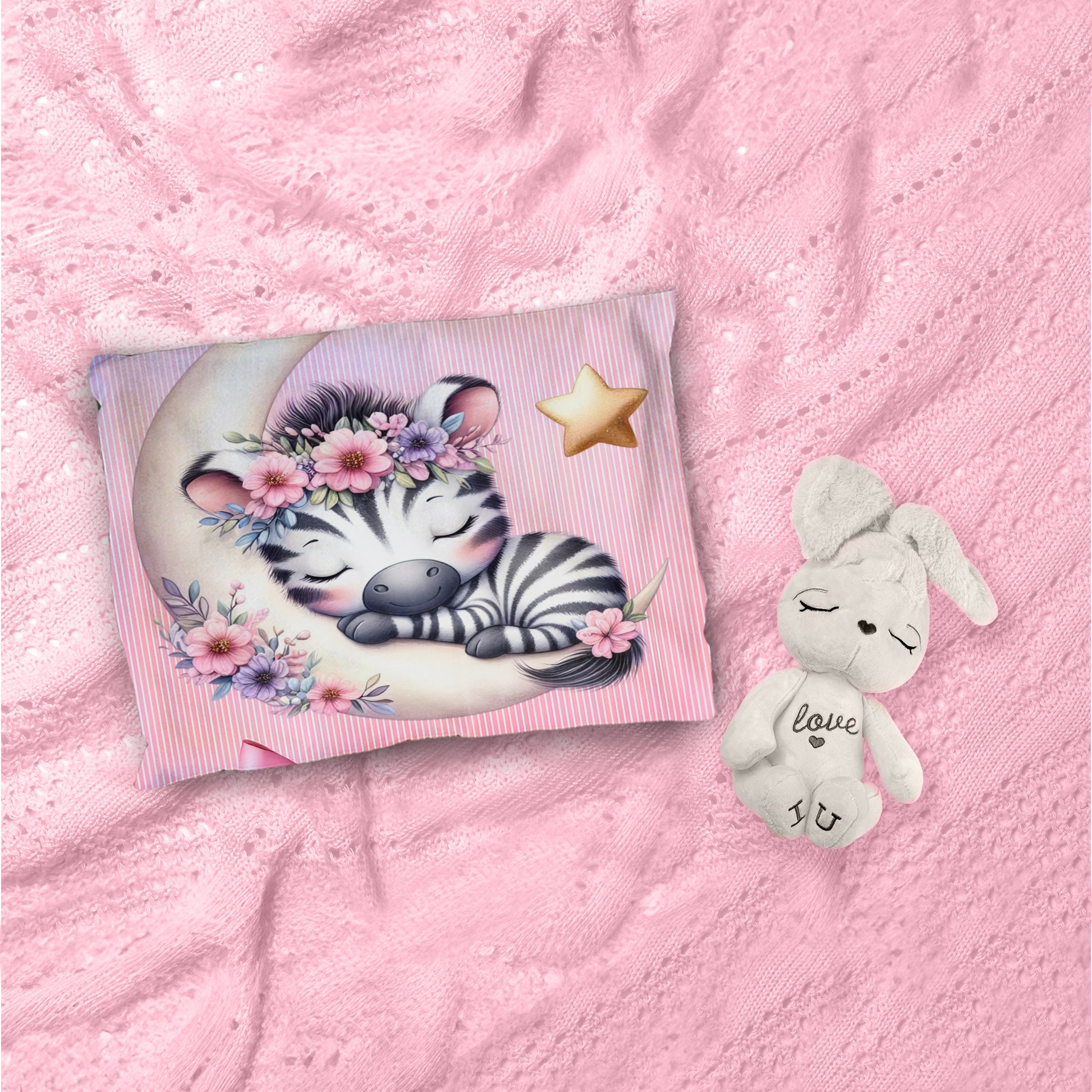 Candy Cot Cotton Candy Zebra Cot Set – Print with Passion Decor