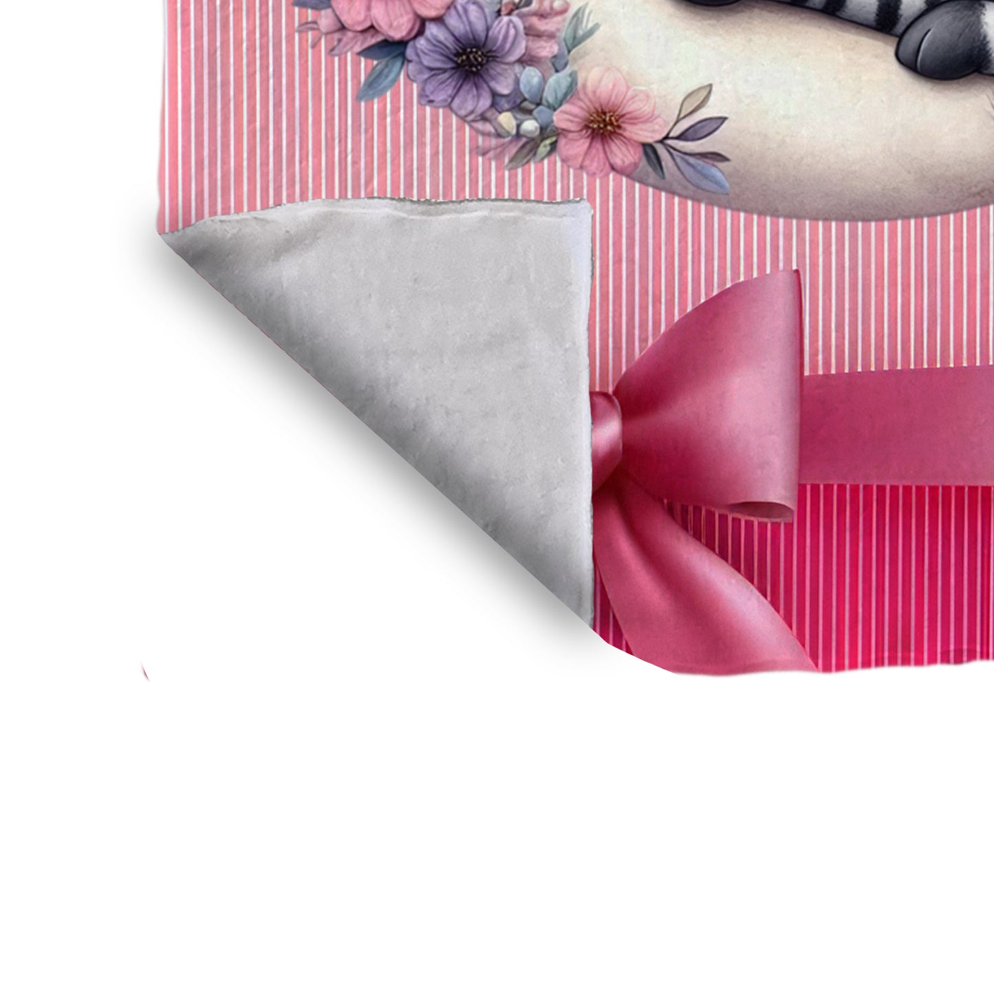 Cotton Candy Zebra Minky Blanket