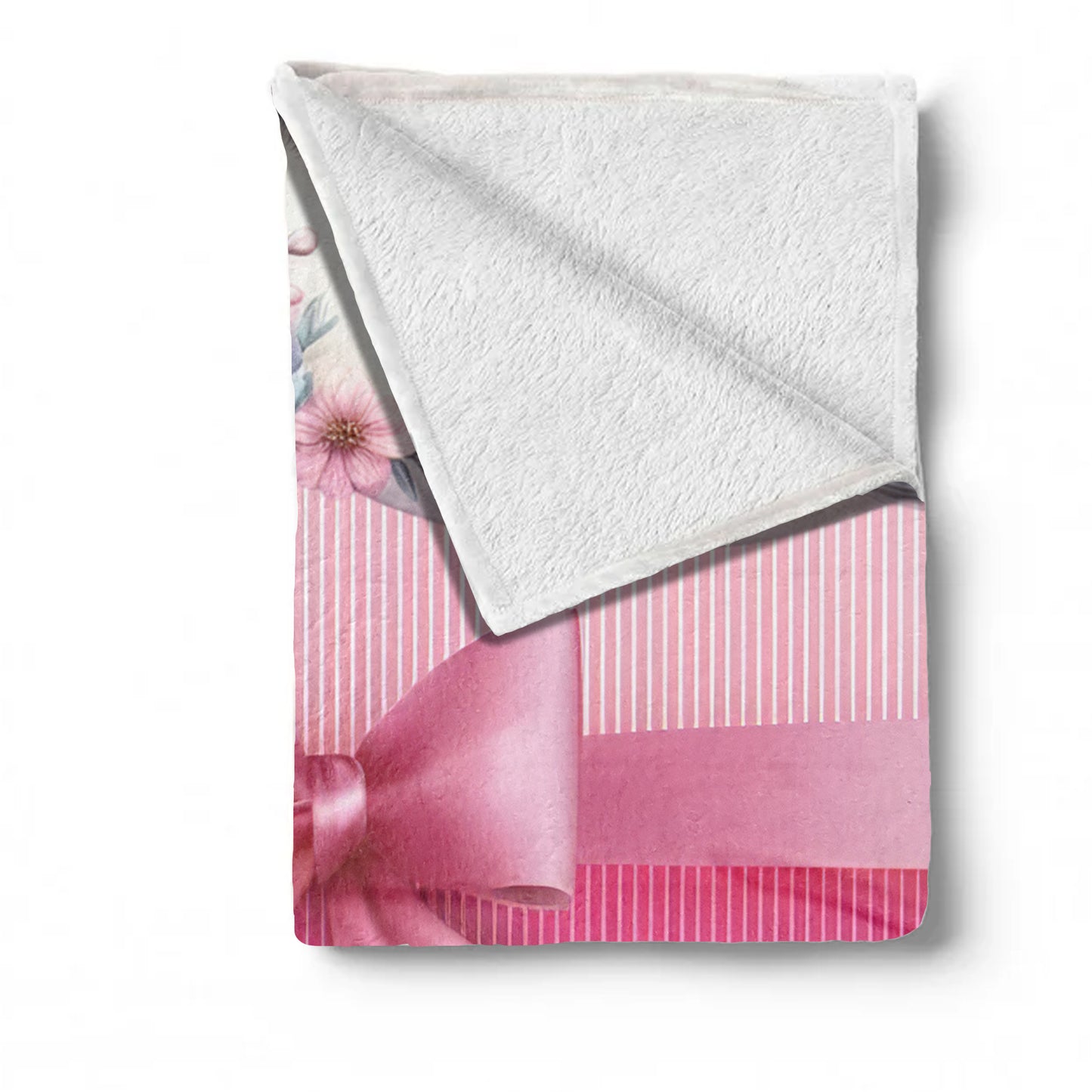 Cotton Candy Zebra Minky Blanket