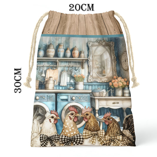 Country Cottage Chickens Gift Bag (Set of 3)