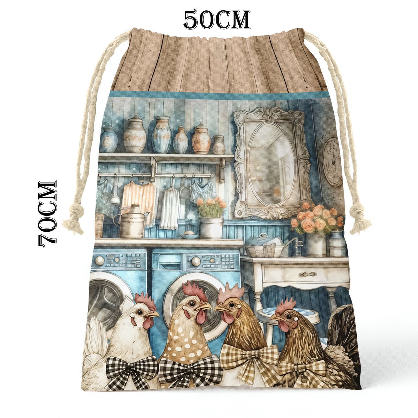 Country Cottage Chickens Gift Sack