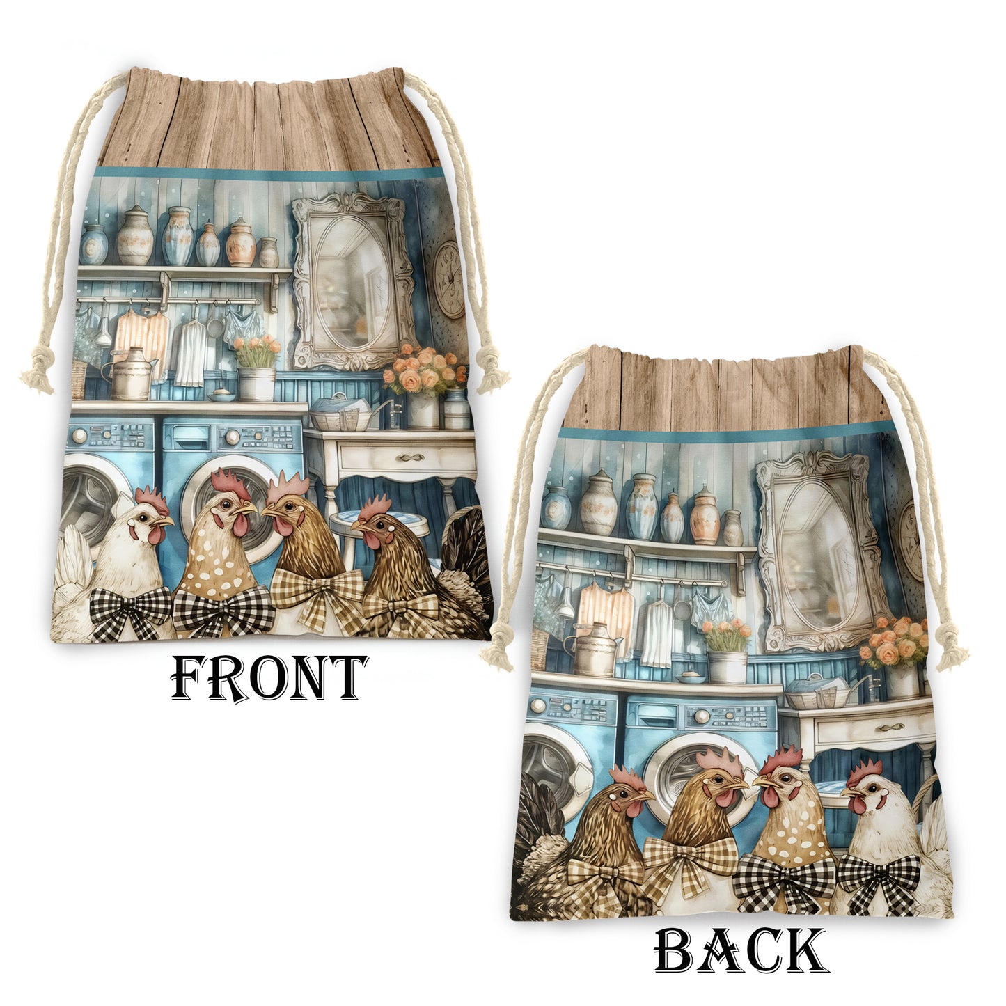 Country Cottage Chickens Gift Sack