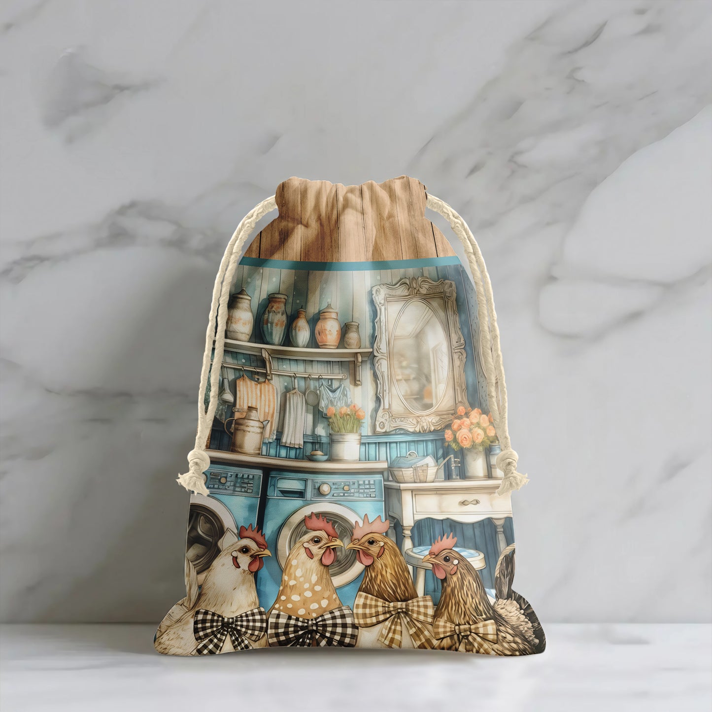 Country Cottage Chickens Gift Sack