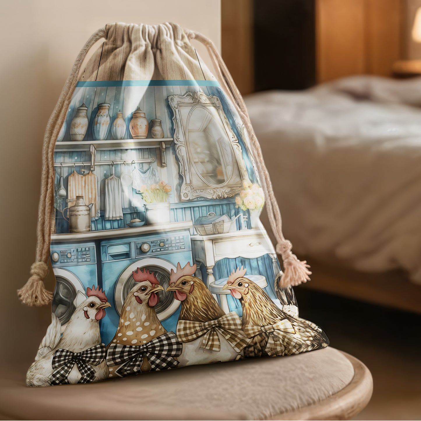 Country Cottage Chickens Gift Sack