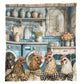 Country Cottage Chickens Light Weight Fleece Blanket