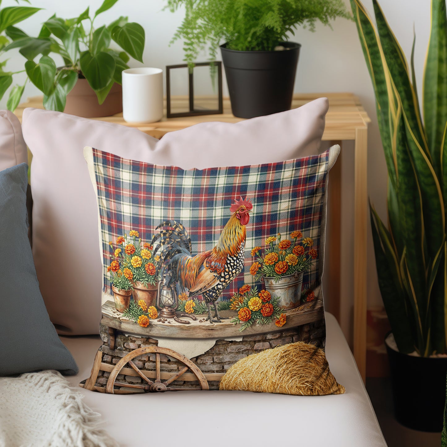 Country Living Rooster 2 Luxury Scatter