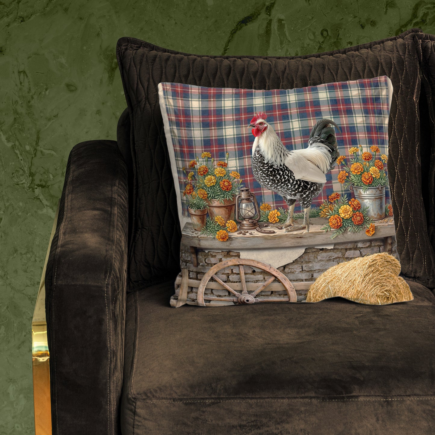 Country Living Rooster 3 Luxury Scatter