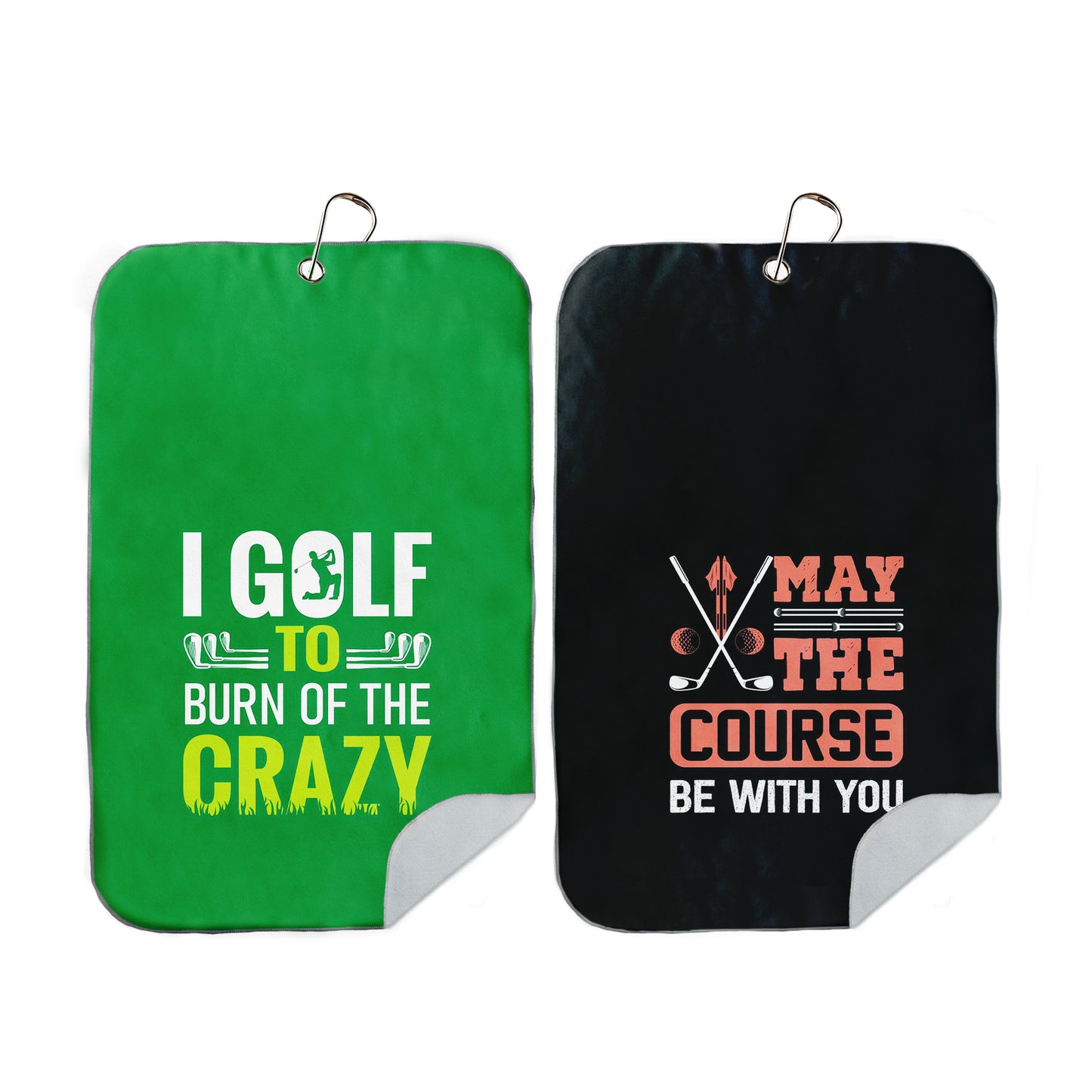 Course be with you Golf Towel Set of 2