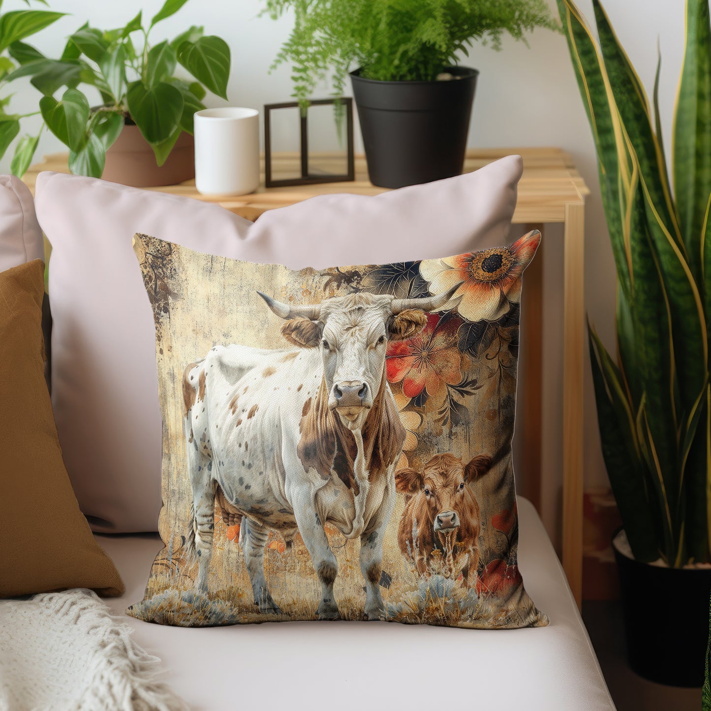 Cow & Calf Abstract Luxury Scatter by Mark van Vuuren