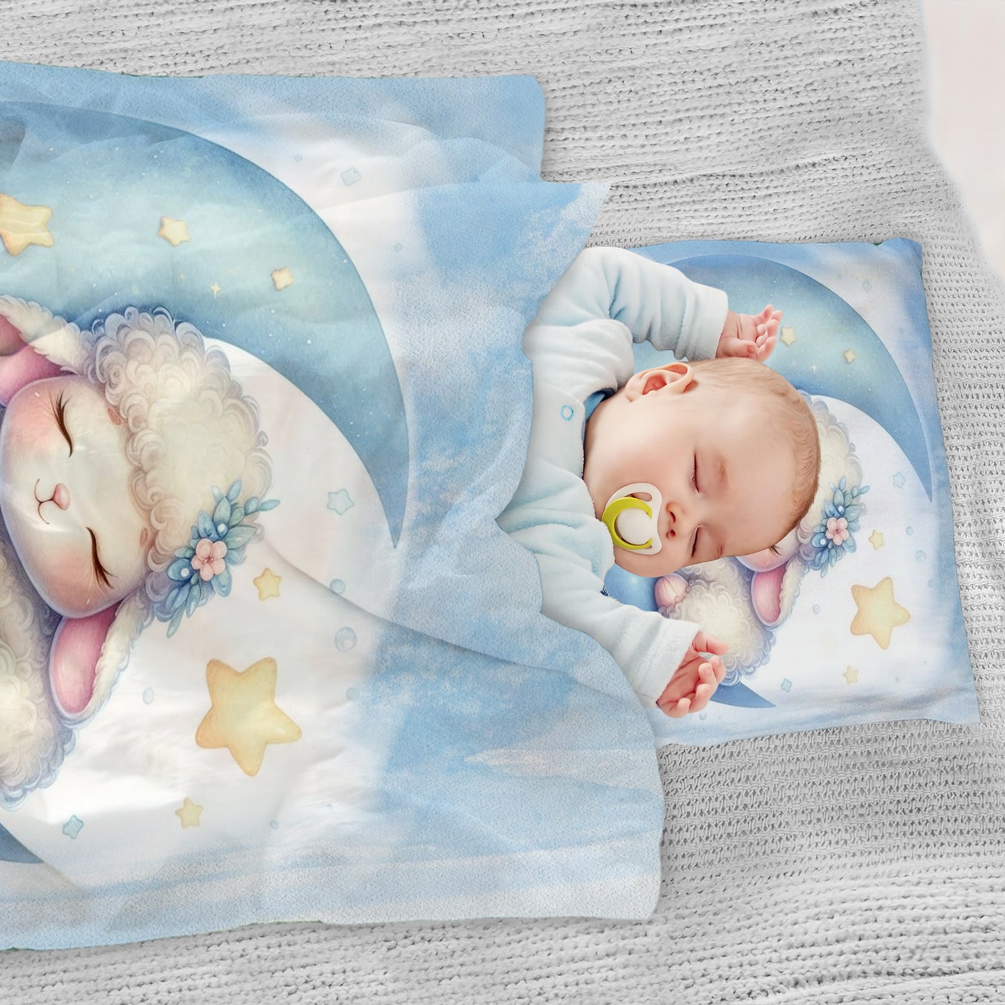 Cozy Cloud Sheep Cot Set