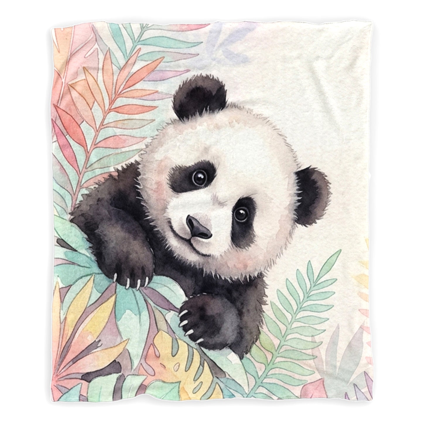 Cozy Panda Baby Fleece Blanket
