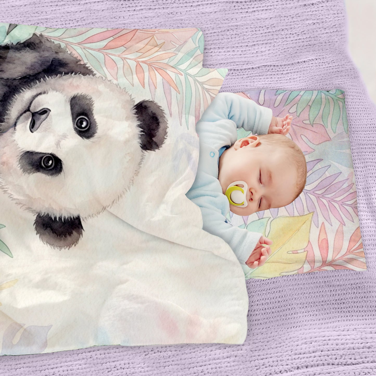 Cozy Panda Cot Set