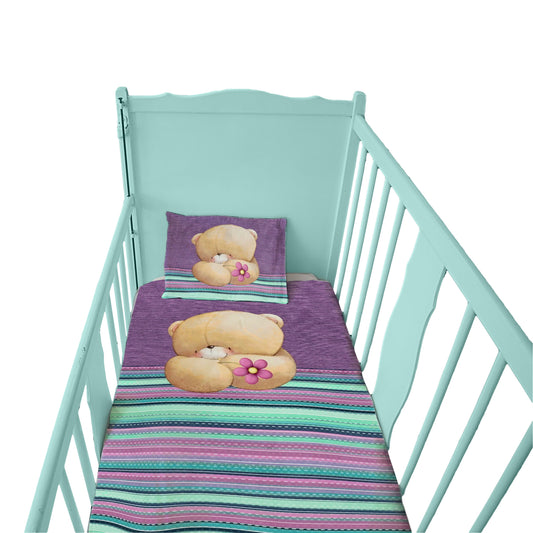 Cozy Teddy Bear Cot Set