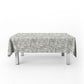 Crazy Srep Pattern on White Rectangle Tablecloth