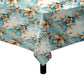 Cream And Light Aqua Square Tablecloth