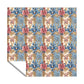 Cream and Soft Blue Square Tablecloth