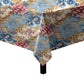 Cream and Soft Blue Square Tablecloth