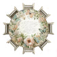 Cream Bouquet 2,3m Round Tablecloth